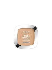 L’Oreal Paris True Match Powder 3D/3W Golden Beige 9 G – Pressed Powder, Super-Blendable, For Women, Golden Beige, Hyaluronic Acid, Suitable For Daily Makeup Routine - 3D/3W Golden Beige - View 1