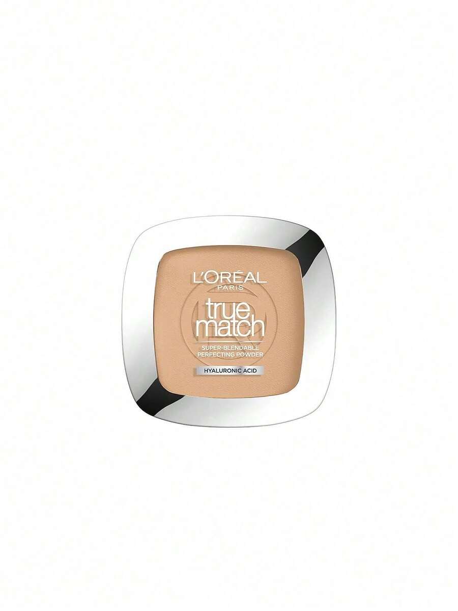 L’Oreal Paris True Match Powder 3D/3W Golden Beige 9 G – Pressed Powder, Super-Blendable, For Women, Golden Beige, Hyaluronic Acid, Suitable For Daily Makeup Routine - 3D/3W Golden Beige - View 1