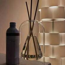 1pc Minimalist Luxury Glass Aromatherapy Diffuser Bottle, Ideal For Aromatherapy, Room Scenting, Home Decor Vase - Style a - View 3