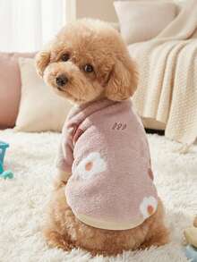 PETSIN 1 Pc Cute Bear Flannel Pet Graphic Warm Pet - Multicolor - View 2