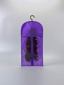 Non-Woven Wig Storage Bag With Clear PVC Window, Waterproof Hanging Wig Pouch, Travel Cosplay Comic Con Wig Organizer Bag - Multicolor - View 13