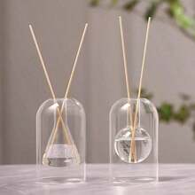 1pc Minimalist Luxury Glass Aromatherapy Diffuser Bottle, Ideal For Aromatherapy, Room Scenting, Home Decor Vase - Style a - View 6