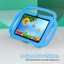 Tablet Edukasi Anak 7 inci, 4GB+64GB, Quad-Core 1.3GHz, Android 13, Layar IPS HD 1024x600, Kamera 2MP+2MP, Kontrol Orang Tua WiFi, Bahan ABS Silikon, Aksesoris Lengkap Termasuk - MultiWarna - View 3