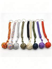 An Outdoor Protection Keychain Steel Ball Carrying Self-Defense Lane Survival Keychain With Broken Window - Multicolor - View 9