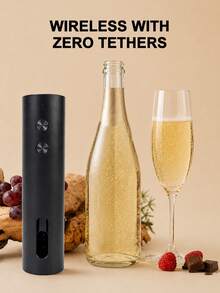 Teckwe Type‑C Fast Charging Automatic Electric Wine Opener With Built‑In 500mAh Battery. Comes With Foil Cutter, Vacuum Stopper And Storage Base. Suitable For Home Kitchen Use, And An Ideal Gift For Parties And Christmas. - Wine bottle openers - View 5