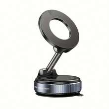 Teckwe New K007 Strong Magnet Car Phone Mount - Foldable, 360 Degree Adjustable Vacuum Base, With Multi-Angle Adjustment, Mobile Phone Car Holder - Black - View 5