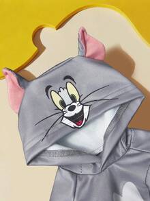 TOM & JERRY X SHEIN 1pc Cartoon Character Cosplay Pet Jumpsuit, Loungewear, Pajamas, Cat/Dog Clothes, Size XXS-XXXXL, Extra Small, Extra Large, Cosplay - Multicolor - View 4