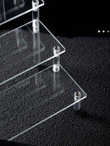1pc4 Ter Acylic Disply Stand Clear Perfume Organizer Large Cupcake Holeer Party Dessert Display Rack Multifunctional Sterage ShlfFor Cllectibles Home Decor Party Suples - one-size - View 2