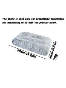Long Haired PV Plush 40 Hair High Rectangular Detachable Washable Small Dog And Kitten Cushion Nest - Multicolor - View 4
