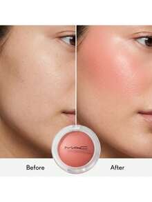 MAC Glow Play Blush Cheer Up 7.3 G – Blush, Bouncy Texture, For Makeup Enthusiasts, Peachy Pink, Suitable For Daily Makeup Routine - Cheer Up - View 3