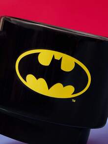 BATMAN X SHEIN 1PC12.7oz/375ml Stackable Cartoon Pattern Printed Mug, Cold And Heat Resistant, Can Be Used In Microwave Ovens And Dishwashers, Suitable For Water, Milk, Juice, Coffee - Black - View 6