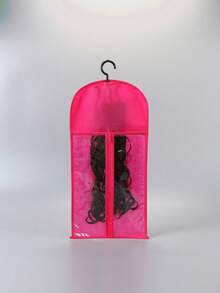 Non-Woven Wig Storage Bag With Clear PVC Window, Waterproof Hanging Wig Pouch, Travel Cosplay Comic Con Wig Organizer Bag - Multicolor - View 12