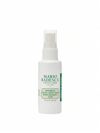 Mario Badescu Repairing Facial Spray With Hypochlorous Acid 59 Ml – Facial Spray, Repairing, For Sensitive Skin, Hypochlorous Acid, Suitable For Post-Workout Cooling