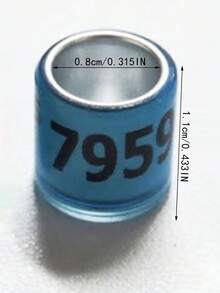 40 New 2026 Pigeon Ankle Bands With Numbers And Letters, Inner Diameter 8mm, Made Of Aluminum Alloy And Plastic, Pet Bird Parrot Pigeon Identification Ankle Bands (Warm Reminder: It Is Best To Wear Them Within 7 Days After Birth) - View 4