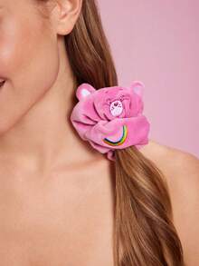 SHEIN X Care Bears 1件裝卡通圖案髮圈，適合日常佩戴，髮帶，情人節 - 粉色 - 查看 2