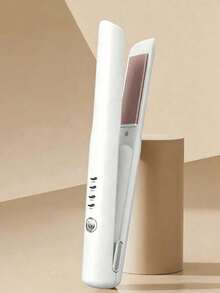Teckwe 1件裝陶瓷板無線USB充電快熱負離子直髮器兼捲髮器 2合1迷你便攜式直髮捲髮器 女用日常旅行戶外辦公假期造型工具 便攜式直髮器 電池2600mAh - 彩色 - 查看 9