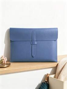 1 A4-Sized Leather Portable Classic Business File Folder. File Organizer. Lightweight And Slim. Professional Office Use. Household Use. Business Trip. - Multicolor - View 6
