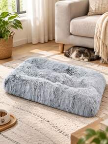 Long Haired PV Plush 40 Hair High Rectangular Detachable Washable Small Dog And Kitten Cushion Nest - Multicolor - View 2