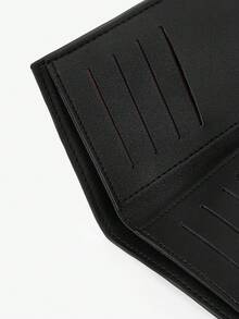 Viva Strut Dompet Lipat Tiga Pendek Motif Hewan, Motif Zebra Gaya Y2K Punk, Bentuk Sabuk Gesper Rivet Retro, Gaya Jalanan, Tas Kartu Fashion Retro Avant-Garde. - Hitam dan Putih - View 5