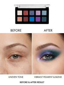 NYX Eye Shadow Palette 01 Midnight Chaos 8.5 G – Eye Shadow Palette, Highly Pigmented, For Makeup Enthusiasts, Multi-Color, Suitable For Night Out - Black - View 3