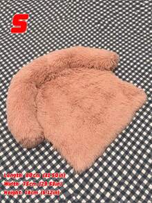 Round Dog Nest, Two Types Of Dogs, Half Circle Pet, Half Circle Low, Half Circle Sofa, Ordinary Scraping Pad, Pet Dog, Long Hair - Multicolor - View 14