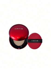 TIRTIR Mask Fit Red Cushion 21W Ivory 18 G – High Coverage Long-Wear Finish, Smudge-Proof For All Skin Types, Radiant Semi-Matte Glow, Ideal For Busy Lifestyles, Daily Makeup Essential, Breathable Feel - 21W Natural Ivory - View 1