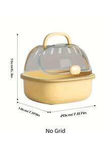 Portable Transparent Hamster Transport Cage With Water Bottle – A Breathable Travel Case For Small Pets, Perfect For Marmots And Mice. PP Material, Secure Shutter Closure System. - Multicolor - View 3