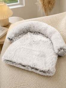 Round Dog Nest, Two Types Of Dogs, Half Circle Pet, Half Circle Low, Half Circle Sofa, Ordinary Scraping Pad, Pet Dog, Long Hair - Multicolor - View 8