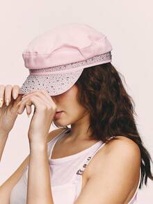 Popjeli Point Diamond Beret - Pink - View 5