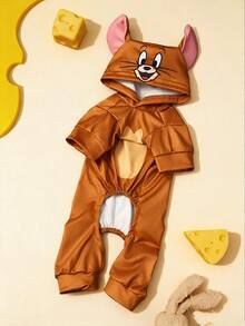 TOM & JERRY X SHEIN 1pc Cartoon Character Cosplay Pet Jumpsuit, Loungewear, Pajamas, Cat/Dog Clothes, Size XXS-XXXXL, Extra Small, Extra Large, Cosplay - Multicolor - View 6