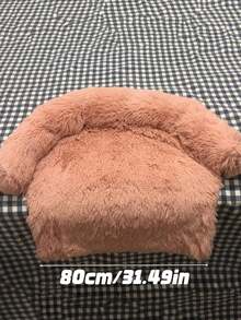 Round Dog Nest, Two Types Of Dogs, Half Circle Pet, Half Circle Low, Half Circle Sofa, Ordinary Scraping Pad, Pet Dog, Long Hair - Multicolor - View 3