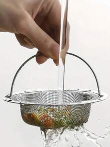 1Pc Stainless Steel Kitchen Sink Strainer Food Catcher, Universal Drain Filter Fits Most Sinks, Household Kitchen Accessory, Practical Gift For Birthday Wedding Valentine's Day - Multicolor - View 2