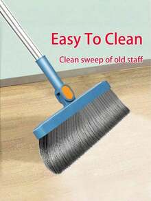 2 Pieces Living Room Essential Home Cleaning Set, Including Broom And Dustpan Set, Large Folding Broom And Dustpan Kit, Household Broom, Garbage Scoop, Thickened Broom And Dustpan Set - Multicolor - View 5