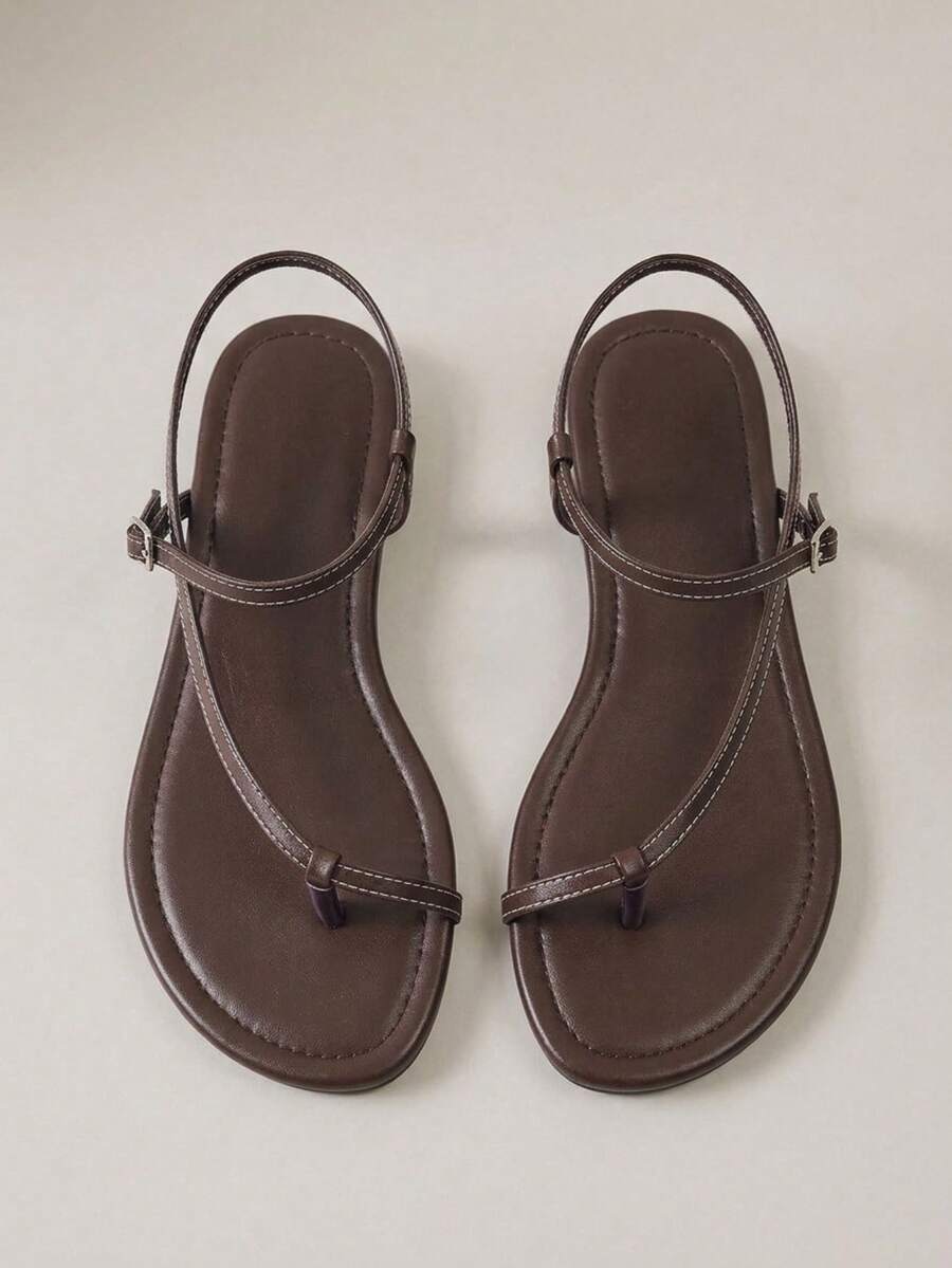 HighSole Women Heeled Sandals Summer - Brown - View 1