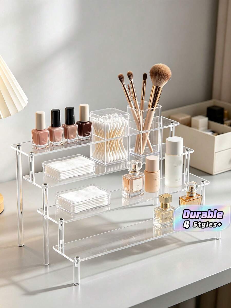 1pc4 Ter Acylic Disply Stand Clear Perfume Organizer Large Cupcake Holeer Party Dessert Display Rack Multifunctional Sterage ShlfFor Cllectibles Home Decor Party Suples - one-size - View 1