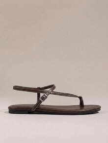 HighSole Women Heeled Sandals Summer - Brown - View 2