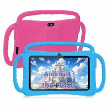 Máy tính bảng giáo dục cho trẻ em 7 inch, RAM 4GB + ROM 64GB, chip Quad-Core 1.3GHz MTK8321, Android 13, màn hình HD IPS 1280*800, camera kép 2MP+5MP, WiFi, kiểm soát của cha mẹ, nhựa ABS & silicone, kèm hộp, cáp dữ liệu, hướng dẫn sử dụng - Nhiều màu - Xem 3
