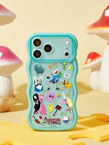 ADVENTURE TIME X SHEIN حافظة هاتف عصرية 2 في 1 بتصميم موجة كنز مغامرة لايف - متعدد الألوان - مشاهدة 2