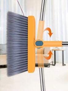 2 Pieces Living Room Essential Home Cleaning Set, Including Broom And Dustpan Set, Large Folding Broom And Dustpan Kit, Household Broom, Garbage Scoop, Thickened Broom And Dustpan Set - Multicolor - View 7