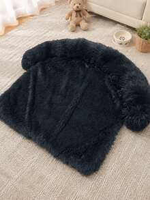 Round Dog Nest, Two Types Of Dogs, Half Circle Pet, Half Circle Low, Half Circle Sofa, Ordinary Scraping Pad, Pet Dog, Long Hair - Multicolor - View 6