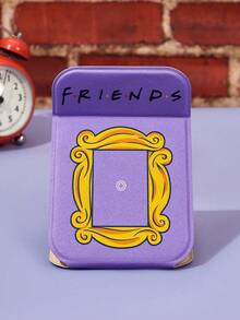 FRIENDS X POKOJA LAND 1pc Portable Foldable Mirror, Fashionable Cartoon Prints, Clear And High-Definition Reflection, Touch Up Your Makeup Anytime, Anywhere, Suitable For Women And Girls, Stylish And Practical - Multicolor - View 5