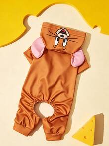 TOM & JERRY X SHEIN 1pc Cartoon Character Cosplay Pet Jumpsuit, Loungewear, Pajamas, Cat/Dog Clothes, Size XXS-XXXXL, Extra Small, Extra Large, Cosplay - Multicolor - View 7
