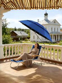 360° Adjustable Clip On Umbrella For Beach Chair, Portable Sun Shade With UV Protection, Outdoor Patio Camping Fishing Umbrella, Carry Bag Included - Multicolor - View 5