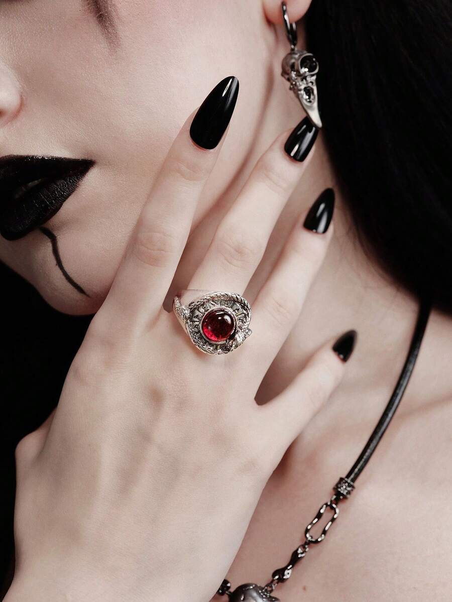 MortiRose Cincin Ular, Aksesori Halloween, Kostum Halloween/Gotik - MultiWarna - View 1