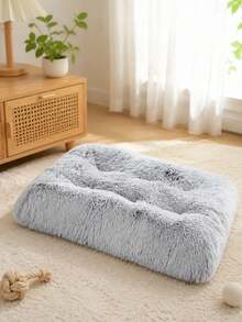 Long Haired PV Plush 40 Hair High Rectangular Detachable Washable Small Dog And Kitten Cushion Nest - Multicolor - View 8