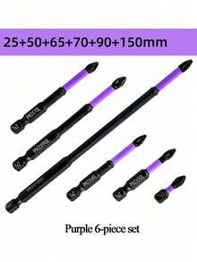 Destornillador con punta antideslizante y resistente al impacto, accesorios de herramientas - Negro - Ver 20