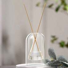 1pc Minimalist Luxury Glass Aromatherapy Diffuser Bottle, Ideal For Aromatherapy, Room Scenting, Home Decor Vase - Style a - View 7