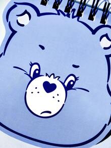 SHEIN X Care Bears Love Bear Alien Notebook (Blue) - Blue Bear - View 2