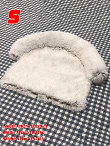 Round Dog Nest, Two Types Of Dogs, Half Circle Pet, Half Circle Low, Half Circle Sofa, Ordinary Scraping Pad, Pet Dog, Long Hair - Multicolor - View 15