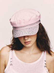Popjeli Point Diamond Beret - Pink - View 1